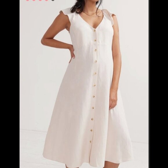 Hatch Ivory Sleeveless Midi Dress - Picture 4 of 12